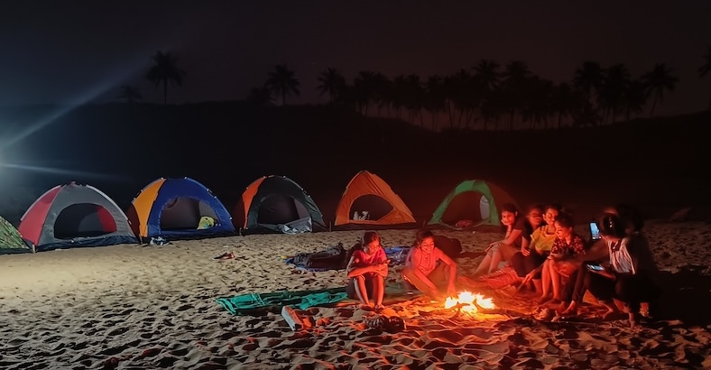 Hidden Beach Camping in Konkan